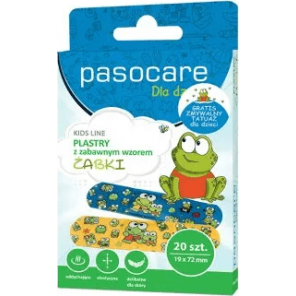 Pasocare Kids Line Żabki, zestaw plastrów, 20 szt. - zdjęcie produktu