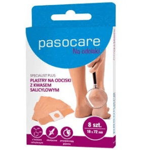 Pasocare Specialist Plus, plastry na odciski z kwasem salicylowym, 8 szt. - zdjęcie produktu