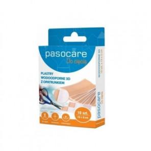 Plaster Pasocare, wodoodporny plus 3d z opatrunkiem, hipoalergiczny, 10 cm x 8 cm, 10 sztuk - zdjęcie produktu