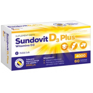 SundovitD3 Plus, tabletki, 60 szt. - zdjęcie produktu