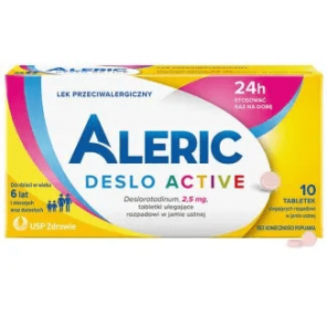 Aleric Deslo Active 2,5 mg, 10 tabl. - zdjęcie produktu