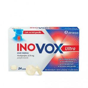 Inovox Ultra, smak miętowy, 8,75 mg, pastylki twarde, 24 szt. - zdjęcie produktu