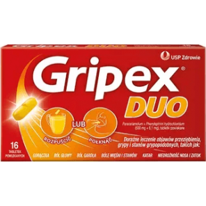 Gripex Duo, tabletki powlekane, 16 szt. - zdjęcie produktu