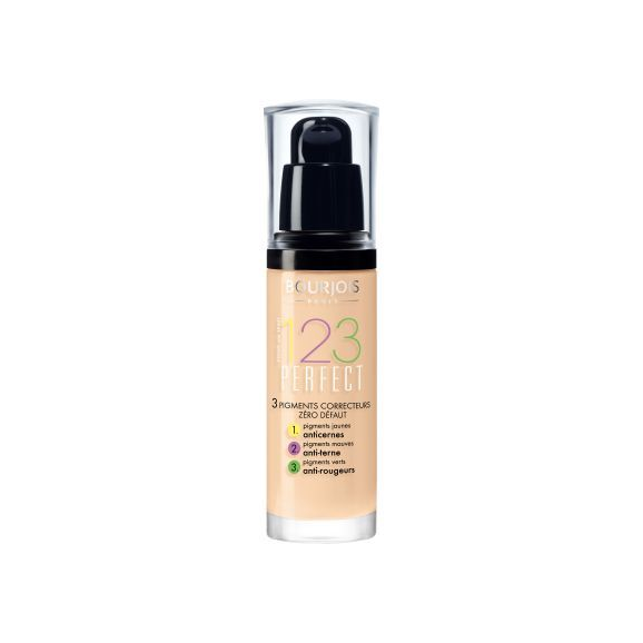 Korygujący podkład do twarzy Bourjois 123 Perfect Foundation, 52 VANILLA Korygujący podkład do twarzy Bourjois 123 Perfect Foundation, 52 VANILLA - zdjęcie produktu