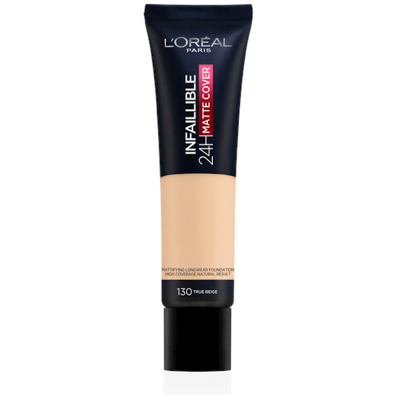 Podkład do twarzy matujący L'Oreal Paris Infaillible 24H Matte Cover 130 TRUE BEIGE Podkład do twarzy matujący L'Oreal Paris Infaillible 24H Matte Cover 130 TRUE BEIGE - zdjęcie produktu
