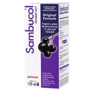 Sambucol Original Formula, dla dzieci powyżej 12 roku i dorosłych, 120 ml - zdjęcie produktu