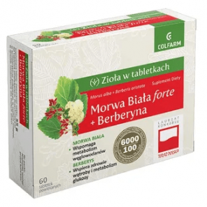 Morwa Biała Forte + Berberyna, tabletki powlekane, 60 szt. - zdjęcie produktu