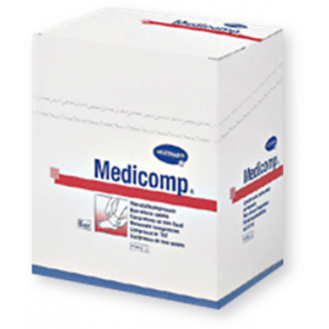 Kompres włóknisty jałowy Medicomp, 4 warstwowy, 5 cm x 5 cm, 50 szt. - zdjęcie produktu