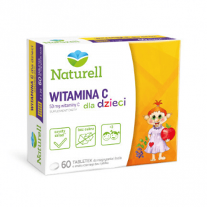  Naturell Witamina C dla dzieci, tabletki do żucia i rozgryzania, 60 szt. - zdjęcie produktu