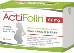 Actifolin, kwas foliowy 0.8 mg, tabletki, 30 szt. 