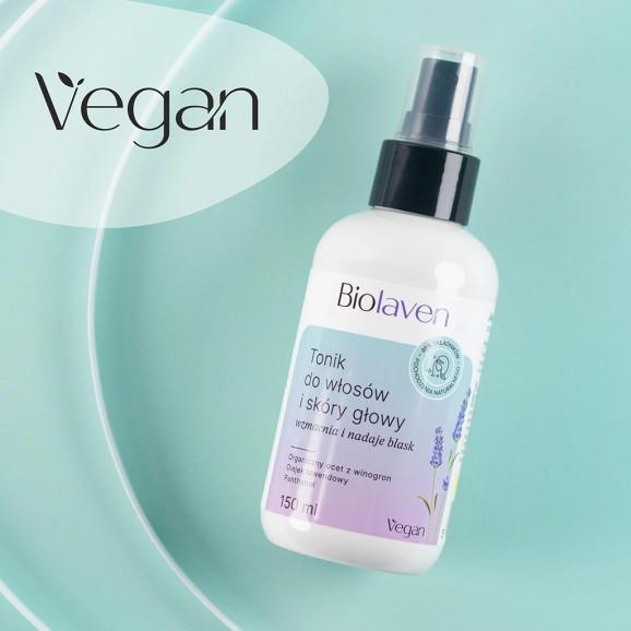 BIOLAVEN Tonik do włosów i skóry głowy z octem winogronowym (150 ml) BIOLAVEN Tonik do włosów i skóry głowy z octem winogronowym (150 ml) - zdjęcie produktu