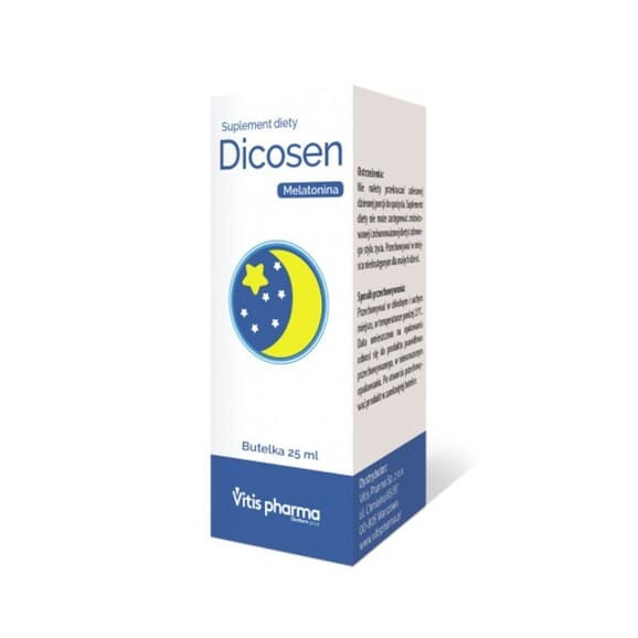 Dicosen, melatonina 1 g, krople, 25 ml 