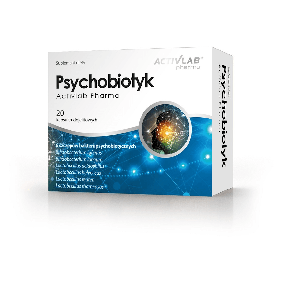 Activlab Pharma, Psychobiotyk, 20 kaps. Activlab Pharma, Psychobiotyk, 20 kaps. - zdjęcie produktu