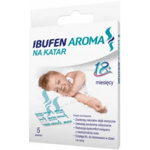 Ibufen Aroma Na Katar, plastry aromatyczne, po 18 miesiącu życia, 5 szt. - zdjęcie produktu