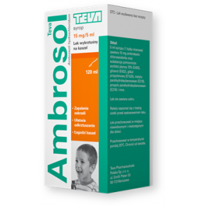 Ambrosol (15 mg/5 ml), syrop, 120 ml (Teva) - zdjęcie produktu