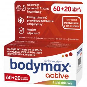 Bodymax Active, 60 tabletek + 20 tabletek gratis – suplement diety - zdjęcie produktu