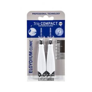 Elgydium Clinic Trio Compact Fine, szczoteczki międzyzębowe, bardzo wąskie, 1 komplet (2 uchwyty, 6 szczoteczek) - zdjęcie produktu