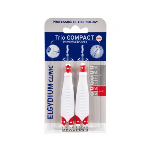 Elgydium Clinic Trio Compact Fine, szczoteczki międzyzębowe, szerokie, 1 komplet (2 uchwyty, 6 szczoteczek) Elgydium Clinic Trio Compact Fine, szczoteczki międzyzębowe, szerokie, 1 komplet (2 uchwyty, 6 szczoteczek) - zdjęcie produktu