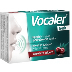 Vocaler Fresh, pastylki do ssania, smak wiśniowy, 12 szt. - zdjęcie produktu