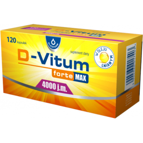D-Vitum forte MAX 4000 j.m., kapsułki, 120 szt. - zdjęcie produktu
