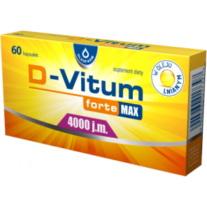 D-Vitum forte MAX 4000 j.m., kapsułki, 60 szt. - zdjęcie produktu