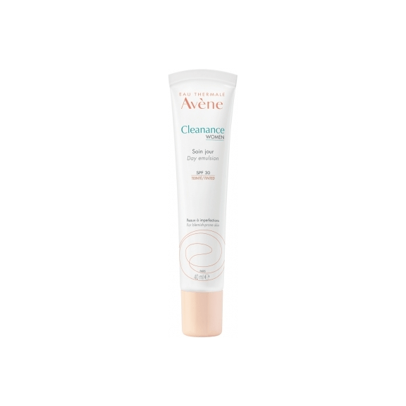 Avene Cleanance Women, emulsja koloryzująca, SPF 30, 30 ml Avene Cleanance Women, emulsja koloryzująca, SPF 30, 30 ml - zdjęcie produktu