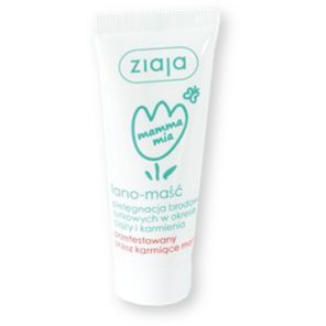 Ziaja Mamma Mia, lano-maść, pielęgnacja brodawek sutkowych, 15 ml - zdjęcie produktu