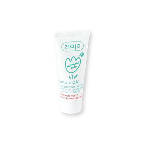 Ziaja Mamma Mia, lano-maść, pielęgnacja brodawek sutkowych, 15 ml Ziaja Mamma Mia, lano-maść, pielęgnacja brodawek sutkowych, 15 ml - zdjęcie produktu