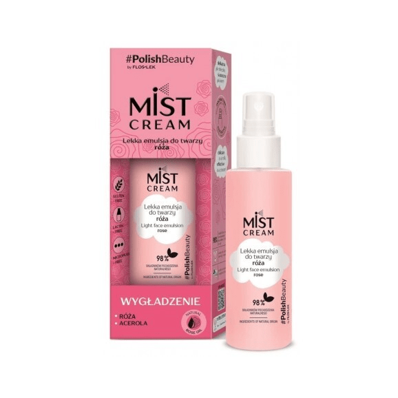 FlosLek Mist Cream, lekka emulsja do twarzy, róża, 110 ml FlosLek Mist Cream, lekka emulsja do twarzy, róża, 110 ml - zdjęcie produktu