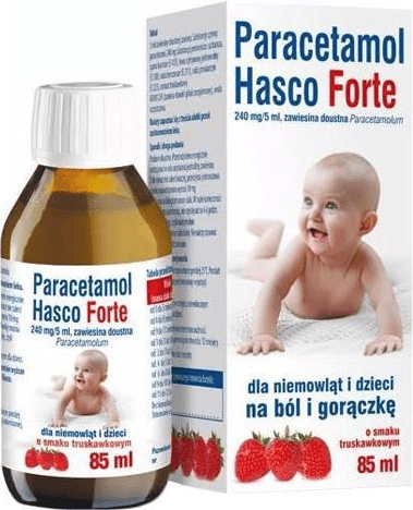 Paracetamol Hasco Forte 0,24g/5, zawiesina doustna, 85 ml