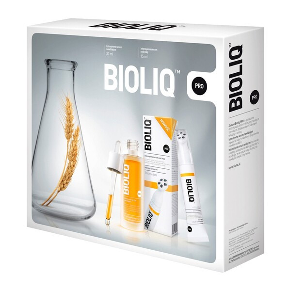 Zestaw Promocyjny Bioliq Pro, intensywne serum pod oczy, 15 ml + serum intensywnie nawilżające, 30 ml.
