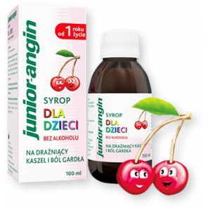 Junior angin, syrop dla dzieci, 100 ml - zdjęcie produktu