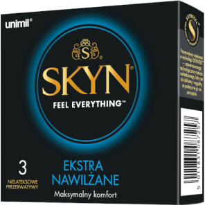 Prezerwatywy Unimil skyn extra nawilżane, 3 sztuki - zdjęcie produktu