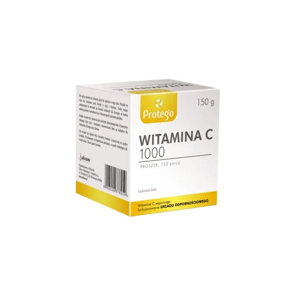 Protego Witamina C 1000, proszek, 150 g Protego Witamina C 1000, proszek, 150 g - zdjęcie produktu