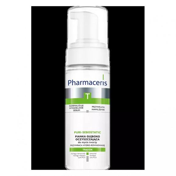 Pharmaceris T Puri-Sebostatic Pianka głęboko oczyszczająca do mycia twarzy (150 ml) Pharmaceris T Puri-Sebostatic Pianka głęboko oczyszczająca do mycia twarzy (150 ml) - zdjęcie produktu