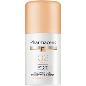 Pharmaceris F Coverage-Correction, podkład intensywnie kryjący, SPF 20, 02 SAND, 30 ml - zdjęcie produktu