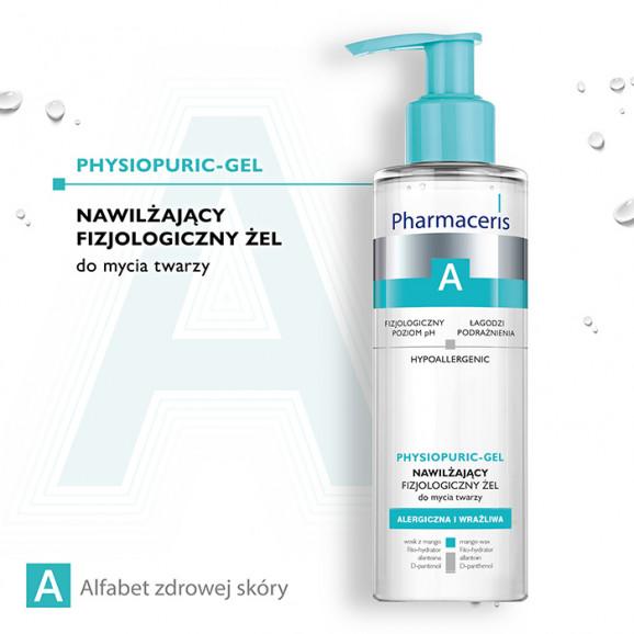 Pharmaceris A Physiopuric-Gel nawilżający żel do mycia twarzy i oczu (190 ml) Pharmaceris A Physiopuric-Gel nawilżający żel do mycia twarzy i oczu (190 ml) - zdjęcie produktu