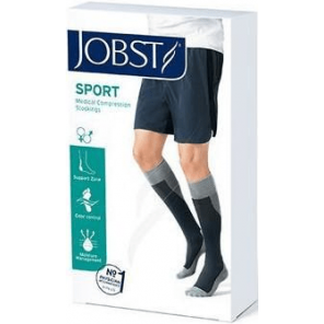 JOBST Sport, podkolanówki kompresyjne CCL1, szaro-różowe, rozmiar M, 1 para - zdjęcie produktu