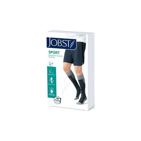 JOBST Sport, podkolanówki kompresyjne CCL1, szare, rozmiar XL, 1 para - zdjęcie produktu