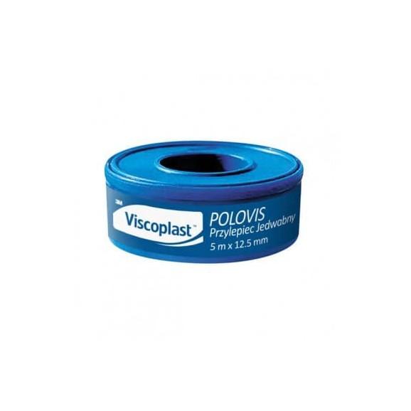 Viscoplast Polovis, przylepiec jedwabny, 5 m x 12,5 mm, 1 szt. Viscoplast Polovis, przylepiec jedwabny, 5 m x 12,5 mm, 1 szt. - zdjęcie produktu