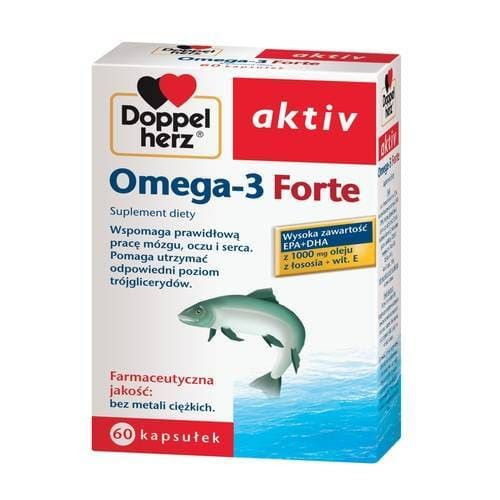 Doppelherz activ Omega-3 Forte, kapsułki, 60 szt.