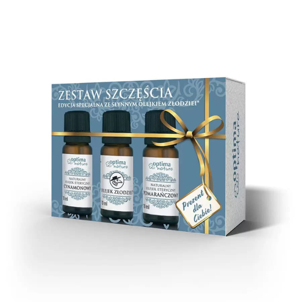 Optima Natura, Zestaw Szczęścia, 3 olejki eteryczne, 3 x 10 ml