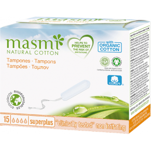 Masmi, tampony bez aplikatora Super Plus, 15 szt. - zdjęcie produktu