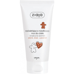 Ziaja Świąteczne Aromaty, rozświetlająco - nawilżający mus do ciała piernik imbir cynamon, 160 ml - zdjęcie produktu