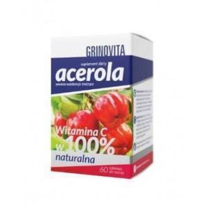 Grinovita Acerola, tabletki do ssania, 60 szt. - zdjęcie produktu