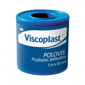 Viscoplast Polovis, przylepiec jedwabny, 5 m x 50 mm, 1 szt. - zdjęcie produktu