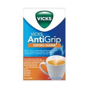 Vicks AntiGrip Zatoki i Katar, saszetki, 10 szt. - zdjęcie produktu