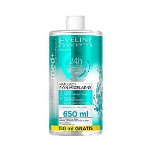 Matujący płyn micelarny Eveline Facemed+, 650 ml - zdjęcie produktu
