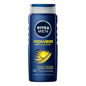 Nivea MEN Power 24H Fresh Effect 3w1, żel pod prysznic, 500 ml - zdjęcie produktu