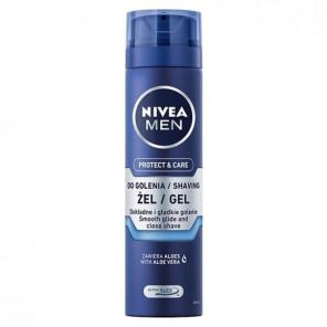 Nivea MEN Protect & Care, nawilżający żel do golenia, 200 ml - zdjęcie produktu